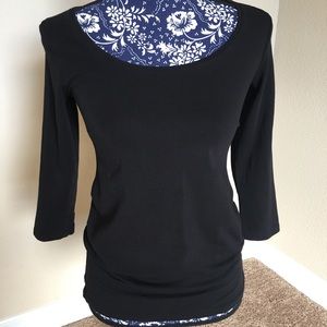 H&M maternity 3/4 sleeve scoop neck top